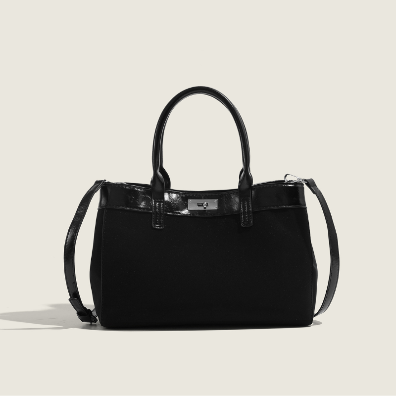 Smooth Leather Structured Handbag