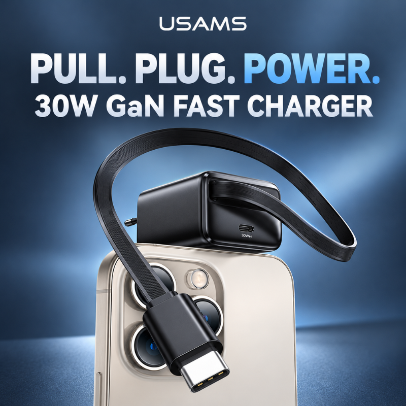Fast Charging Adapter with Type-C Cable