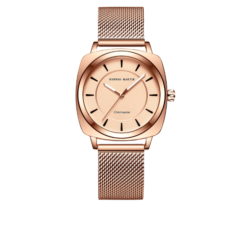 Rose Mesh Minimal Watch