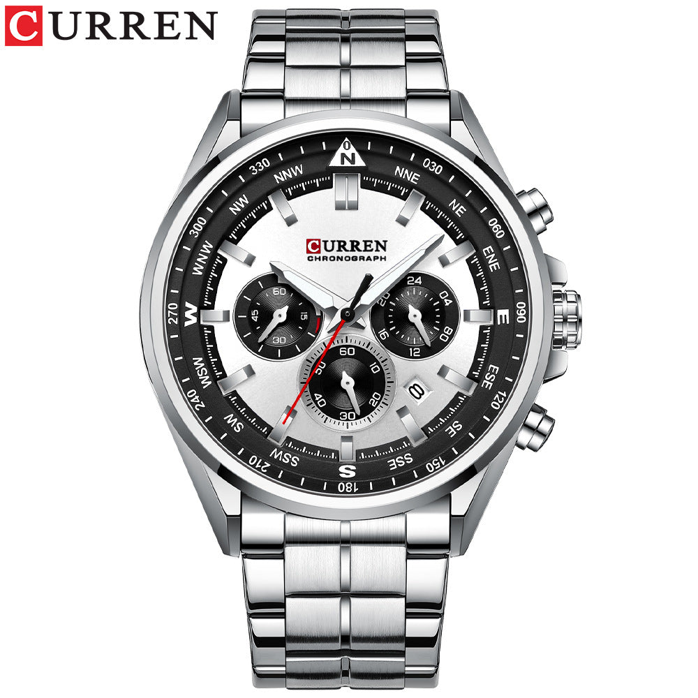 Orion Prestige Calendar Stainless Steel Men’s Watch