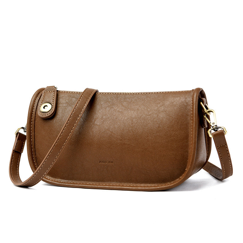 Retro Contrast Shoulder Bag