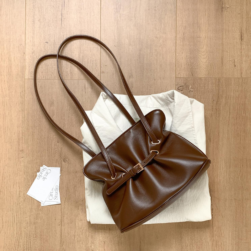 Cloud Luxe Pleated Shoulder Bag