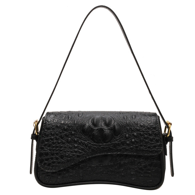 Parisian Croc Shoulder Bag