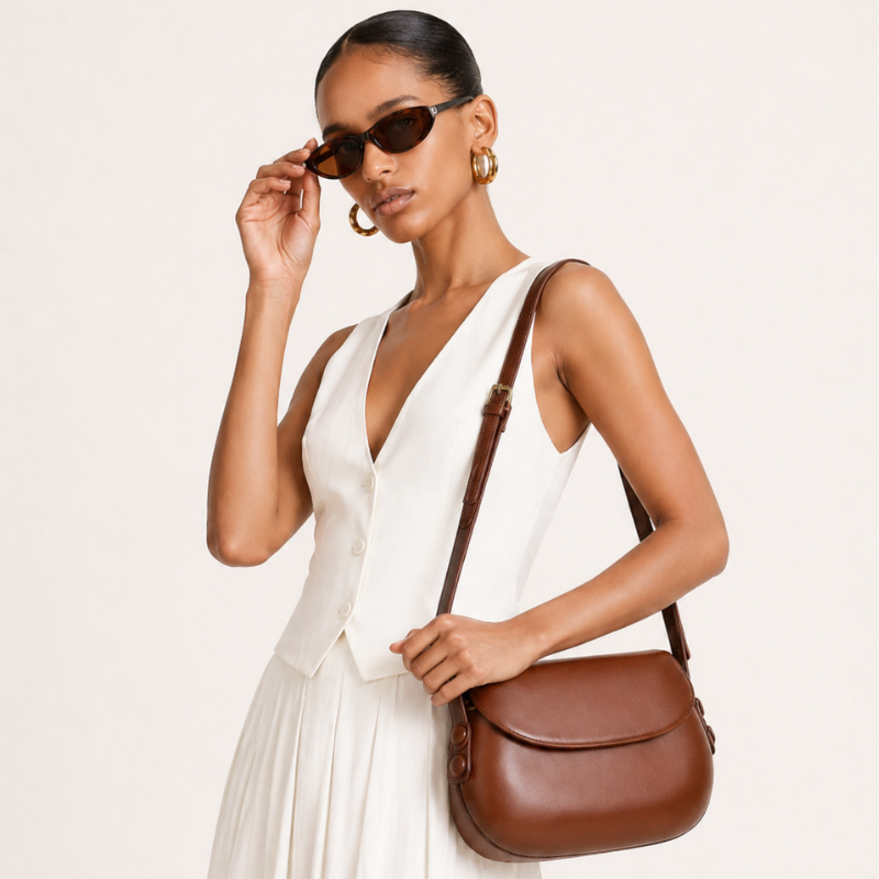 Saddle Curve Trend Shoulder Bag