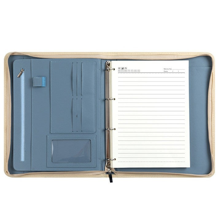 A4 Pro Business Leather Folder Bag