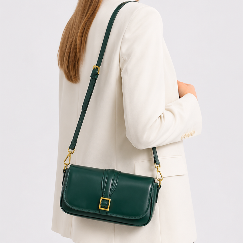 Green Mini Tofu Square Shoulder Bag