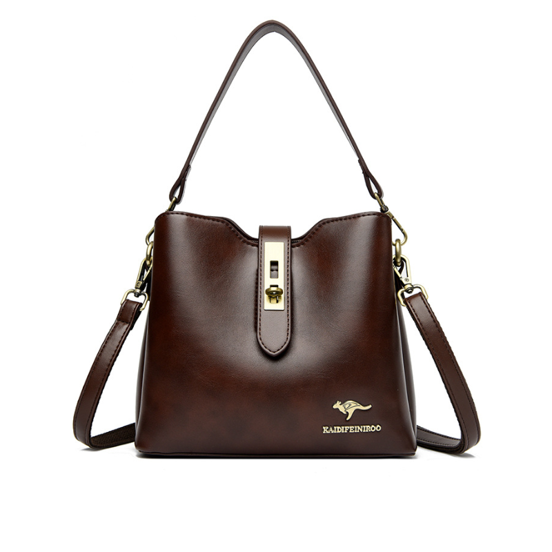 Veloura Lock Shoulder Bag