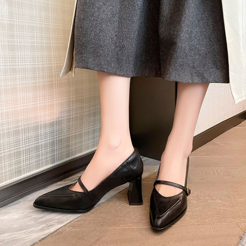 Celeste Avenue Sculpted Strap Heels
