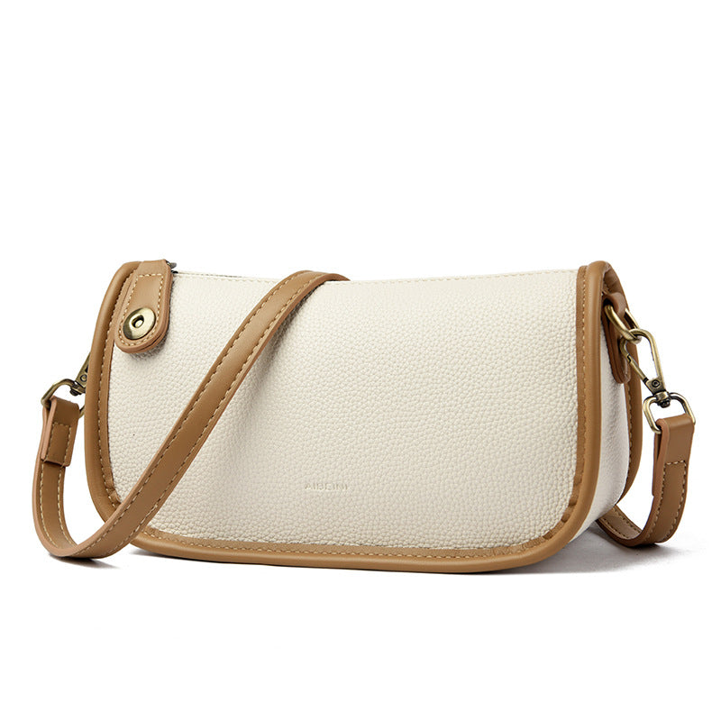 Retro Contrast Shoulder Bag