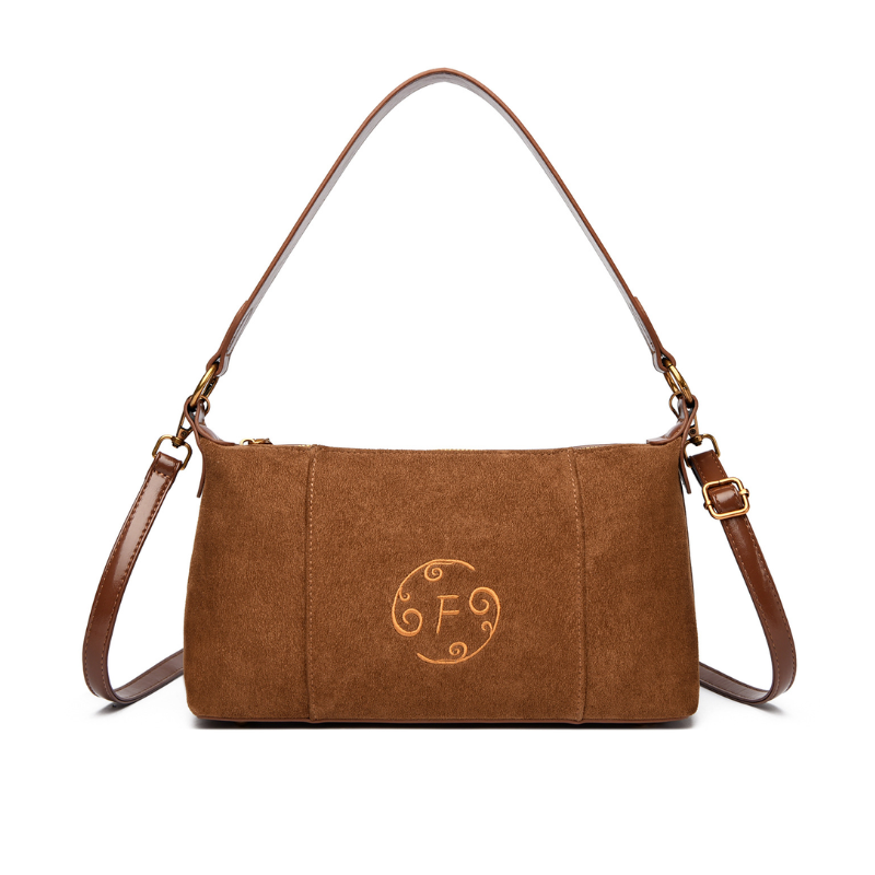 Embro Suede Retro Square Shoulder Bag