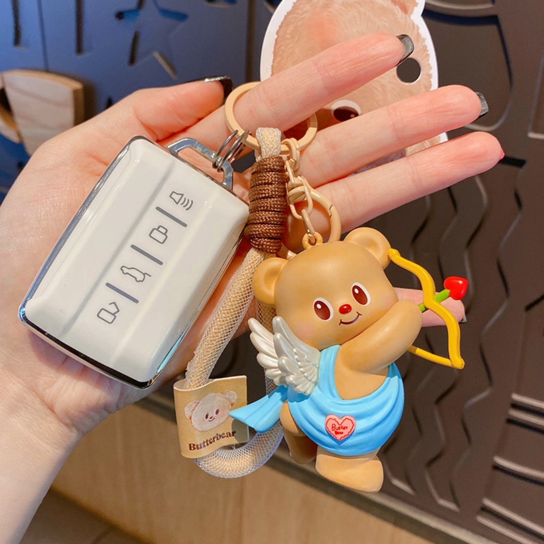 Butter Bear Bag Charm