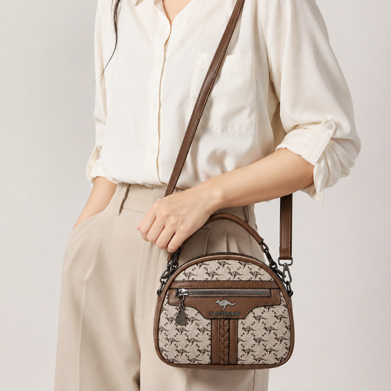 Vintage Multi-Compartment Mini Handbag