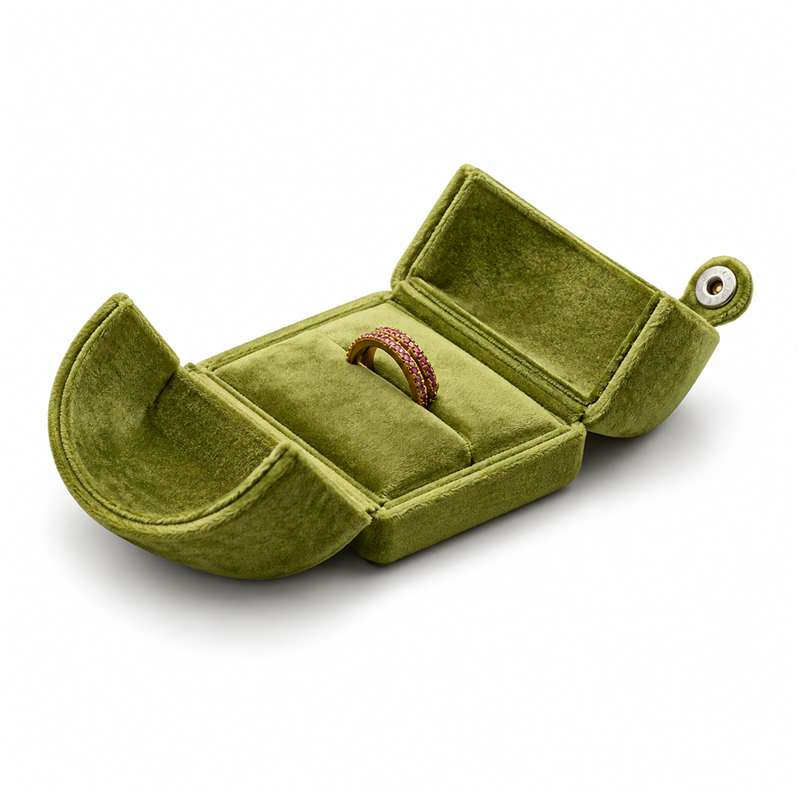 Velvet Embrace Double-Door Jewelry Box