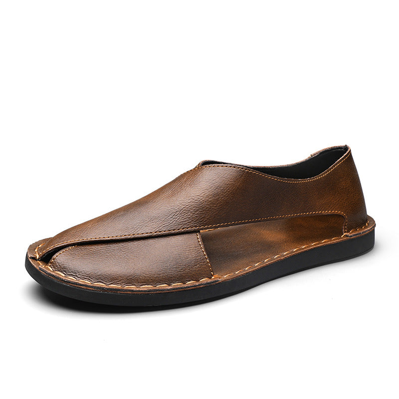 PlaidEase Casual Driving Sandals