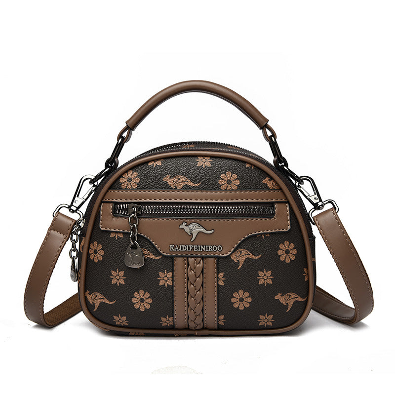 Vintage Multi-Compartment Mini Handbag