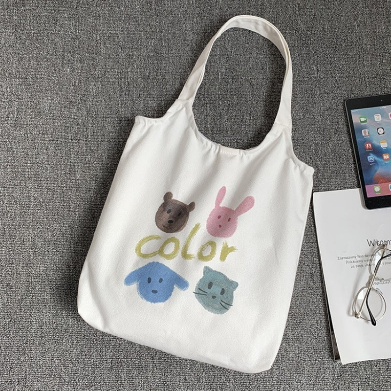 Women's Artistic Canvas Style Shoulder Bag
