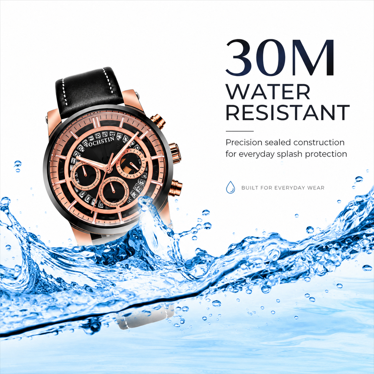 Regal Edge Waterproof Men’s Watch