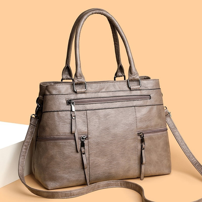 Women's New Temperament versatile Multi Pocket Shoulder Bag