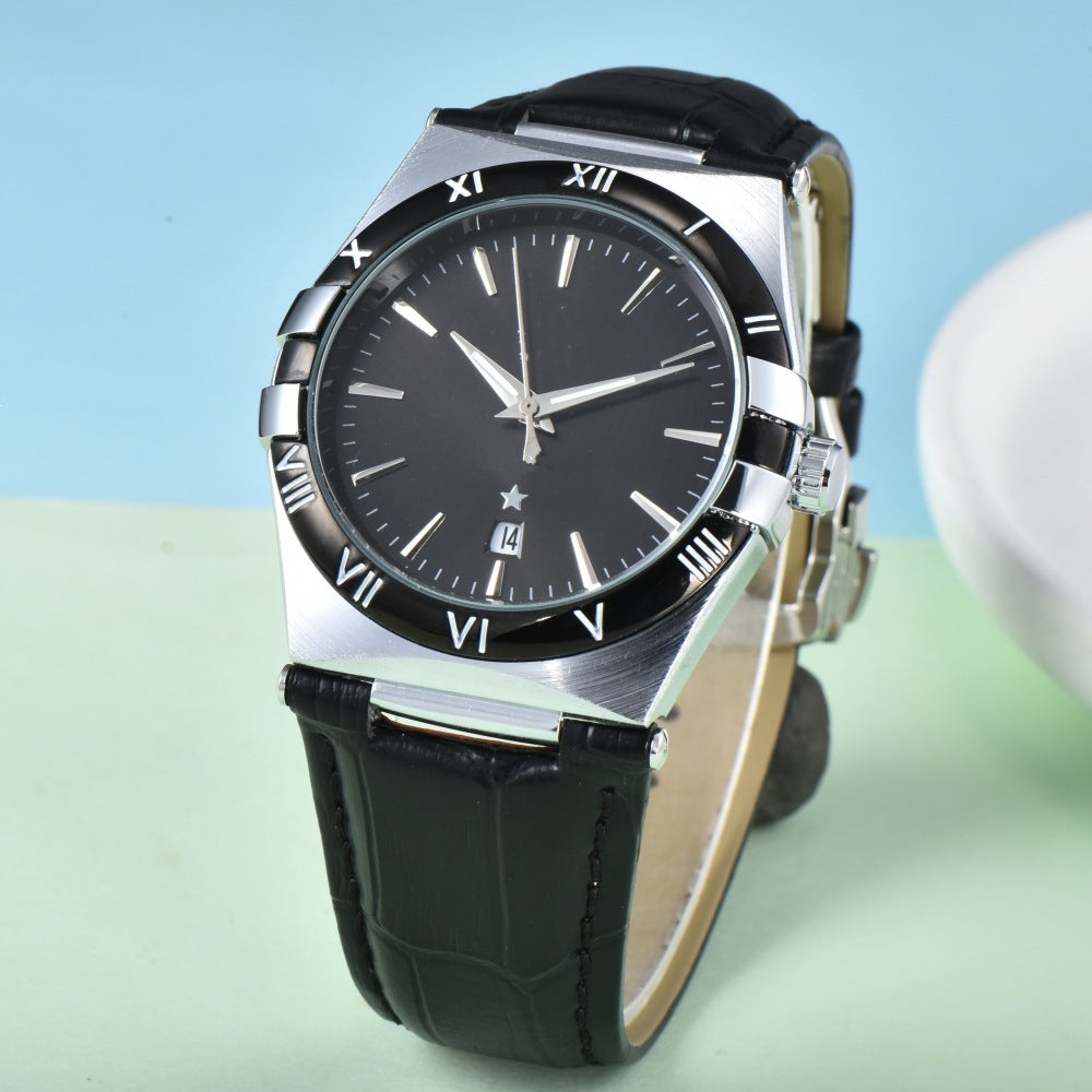 Slim Gold Date Watch