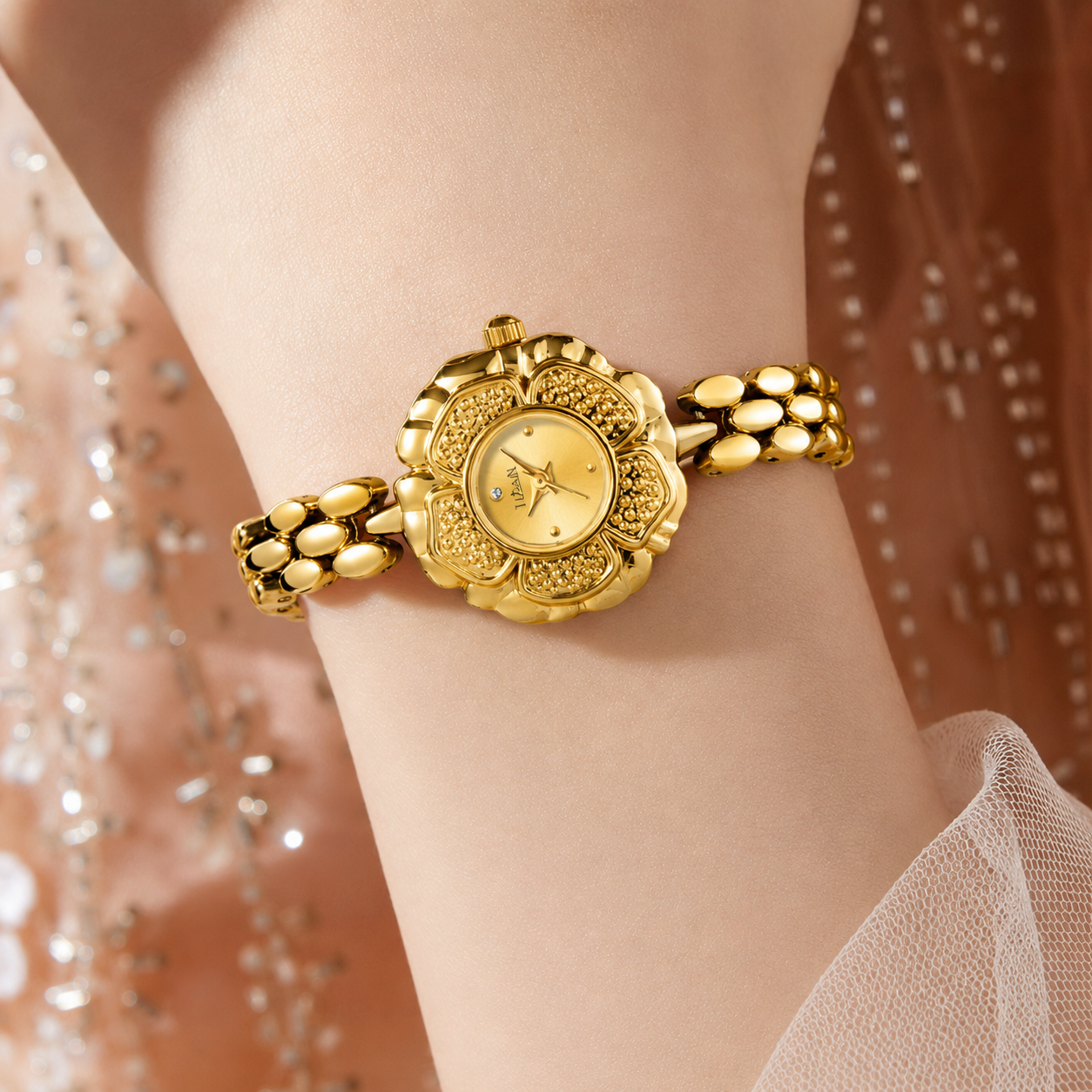 Golden Bloom Diamond Women’s Watch