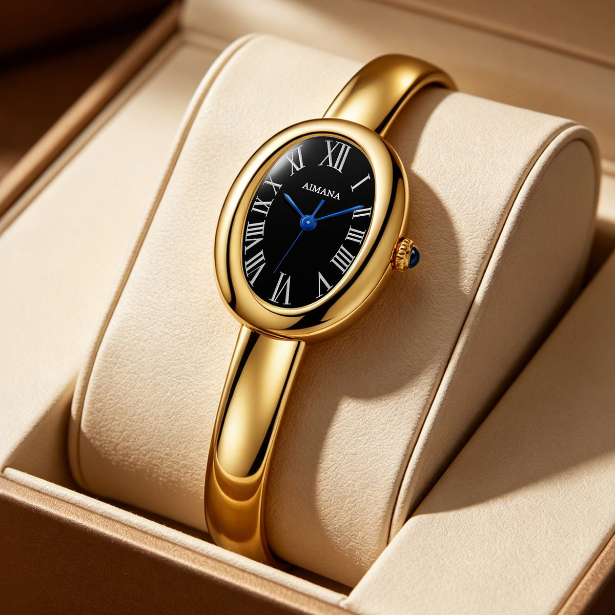 Roman Oval Bangle Watch
