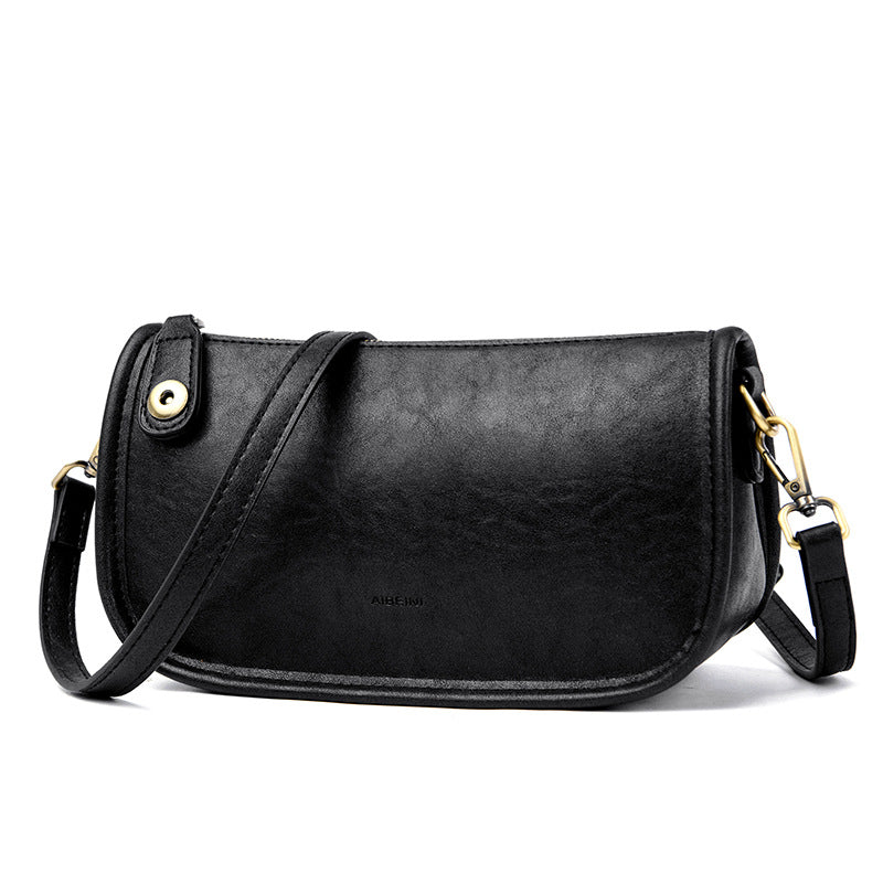 Retro Contrast Shoulder Bag