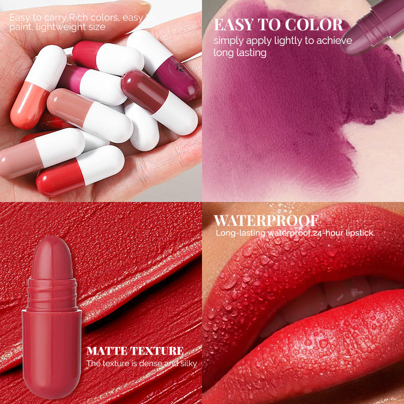 18-Color Mini Capsule Lipstick Set