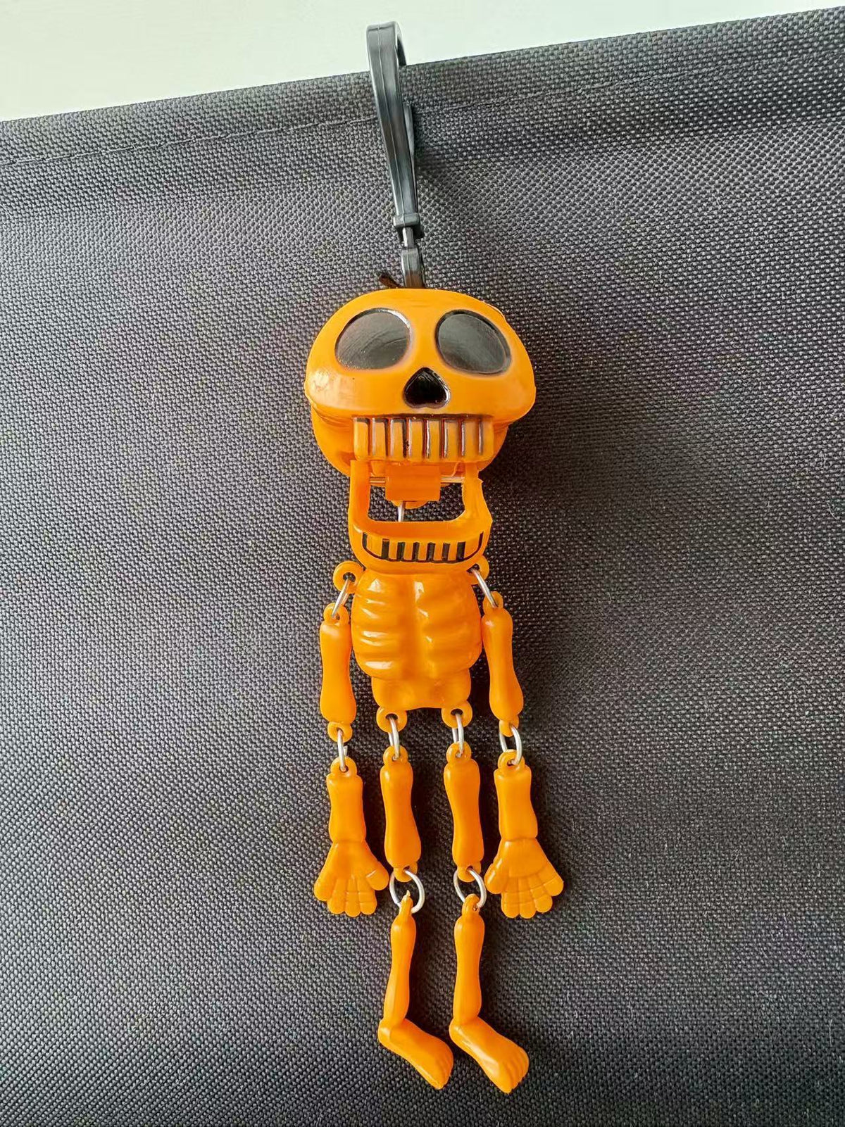 Pull-String Skeleton Keychain
