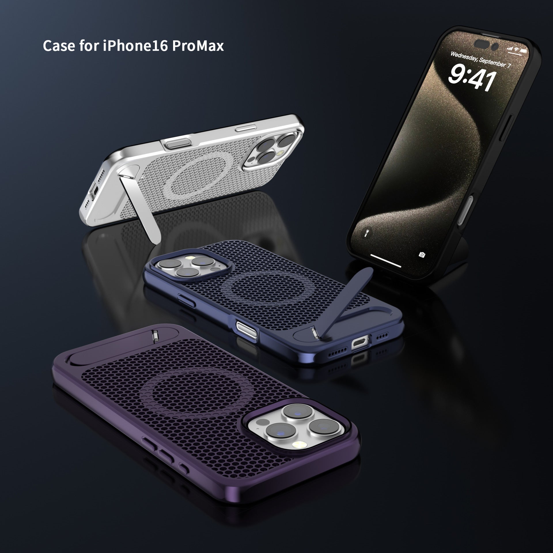 Hexora Mesh Stand iPhone Case