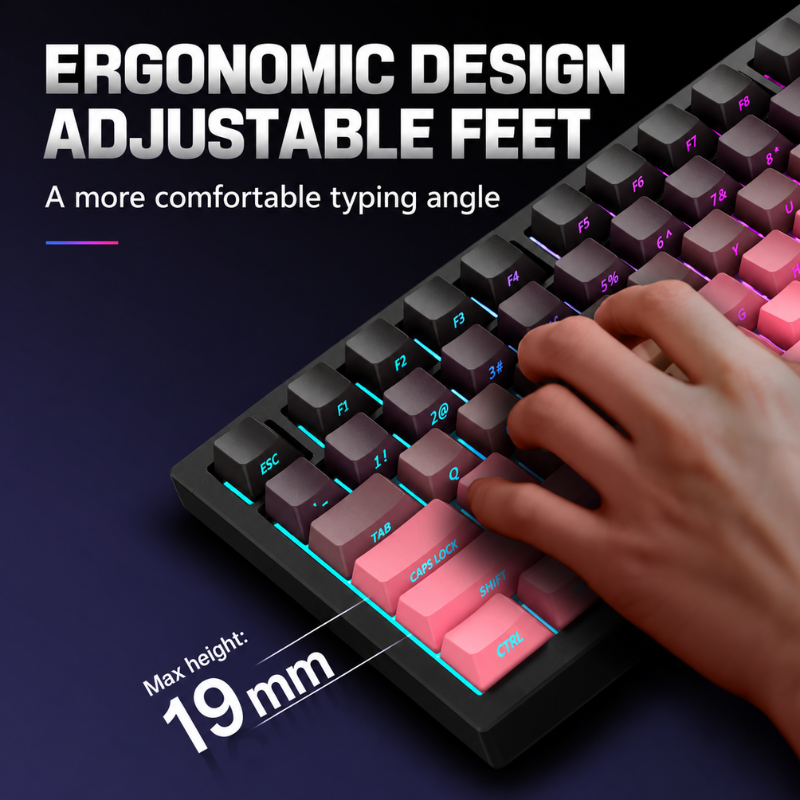 PulseGlow Tri-Mode Mechanical Keyboard