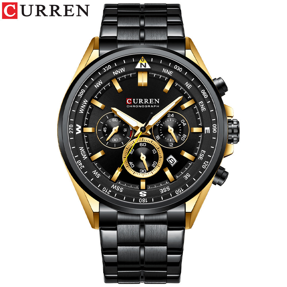 Orion Prestige Calendar Stainless Steel Men’s Watch