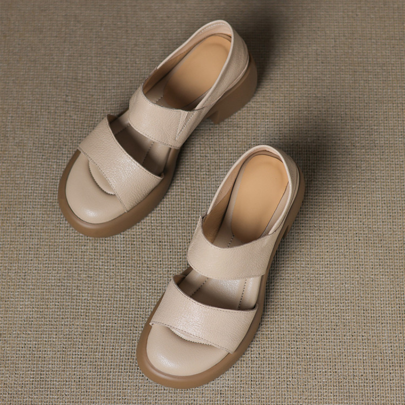 Valora Peep-Toe Heel Sandals