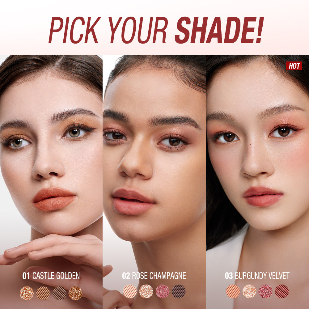 Velvet Gleam Four-Shade Eyeshadow Palette