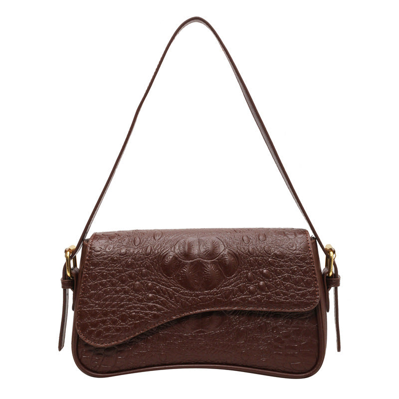 Parisian Croc Shoulder Bag