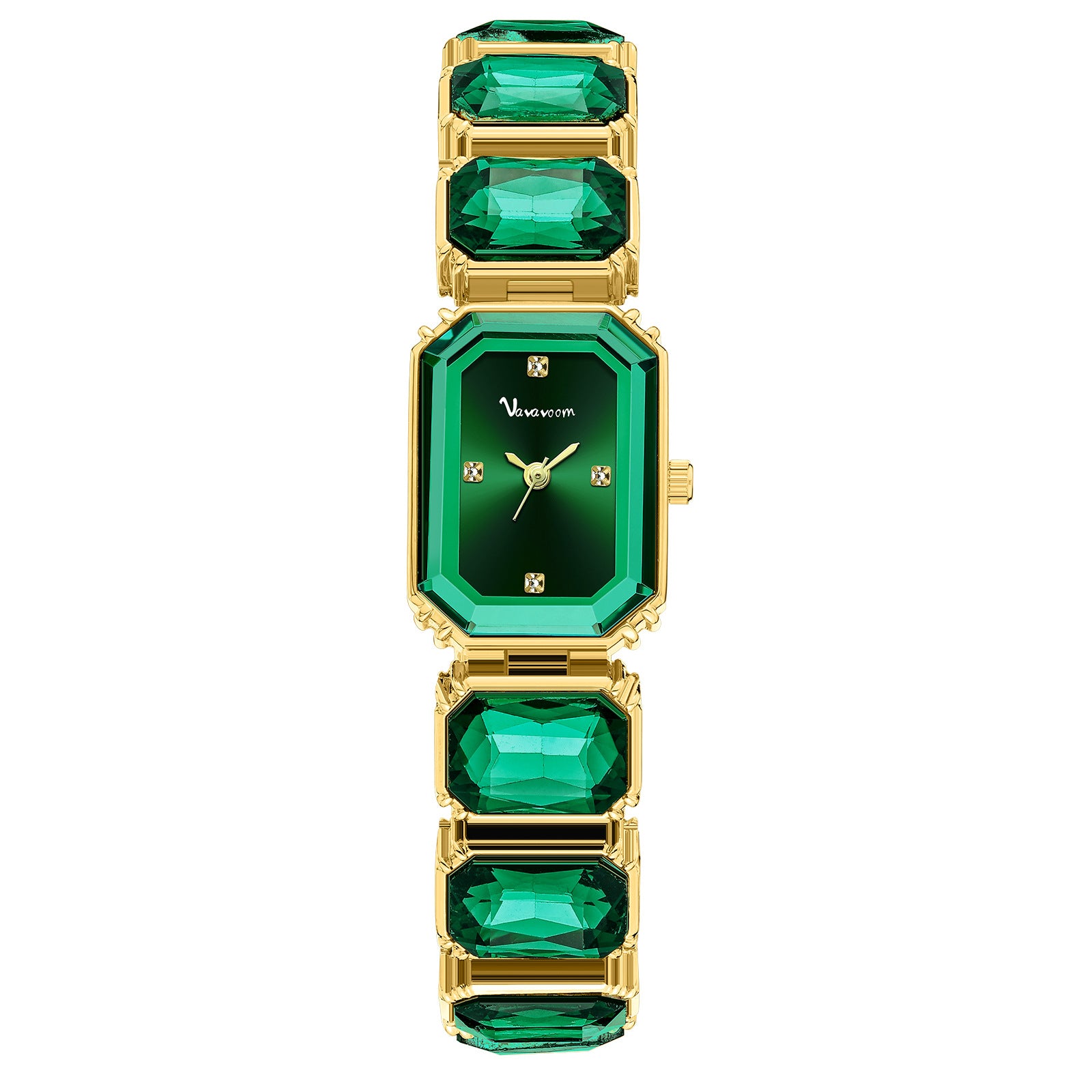 Emerald Luxe Gemstone Women’s Watch