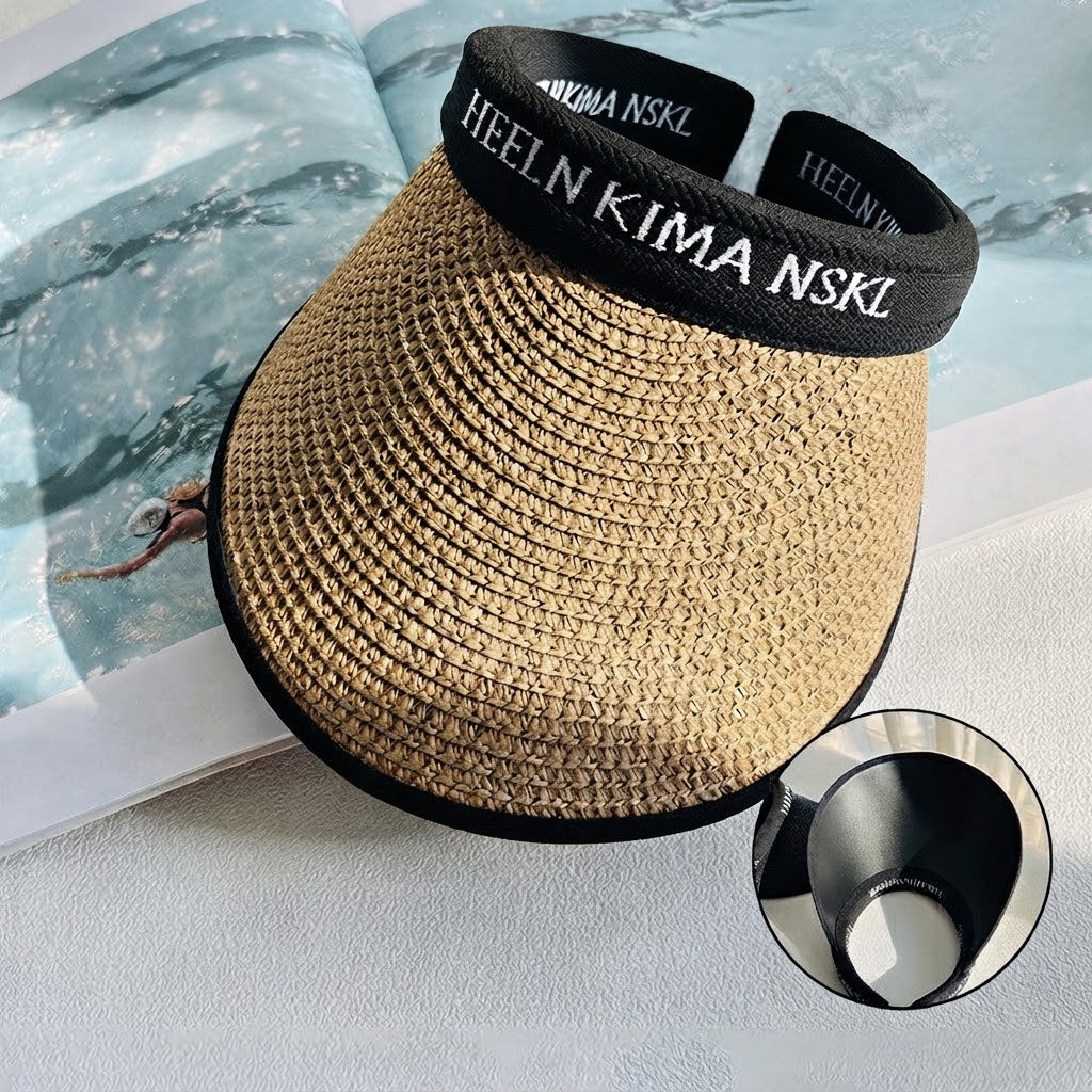 Solara Woven Open-Visor Sun Hat