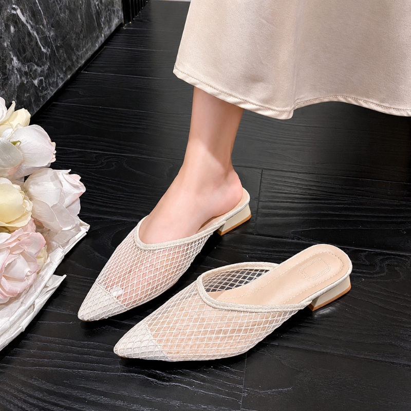 Luna Mesh Pointed Toe Pumps