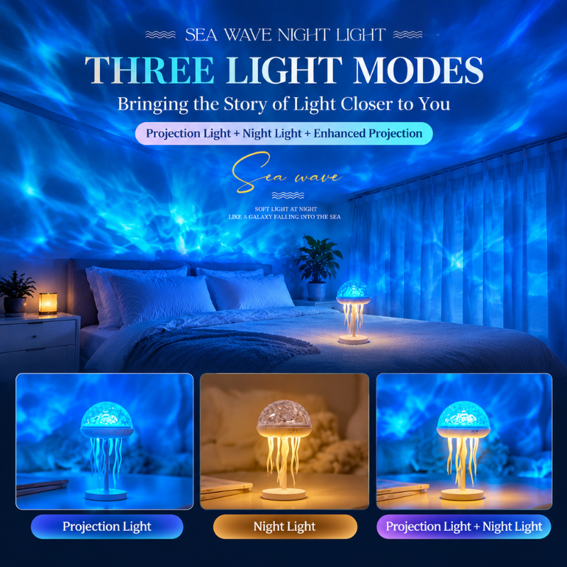 Ocean Drift Jellyfish Projection Lamp