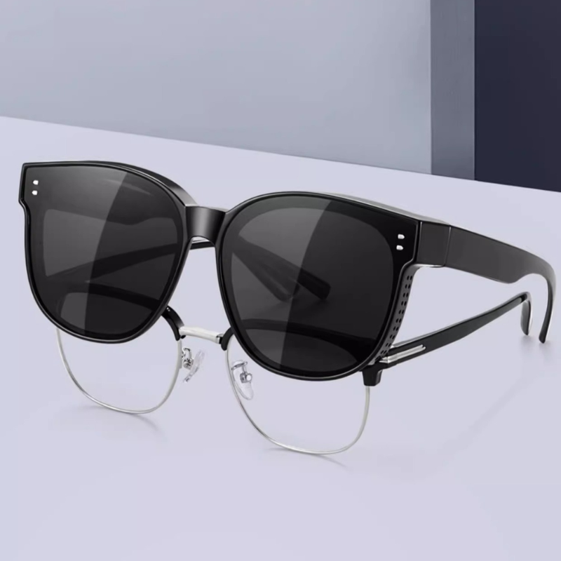 Ultra Light Square Frame Myopia-Friendly Sunglasses