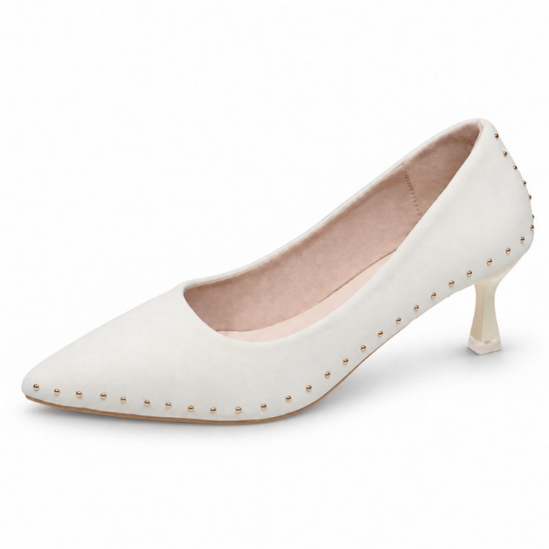 Edge Crystal Trim Pumps