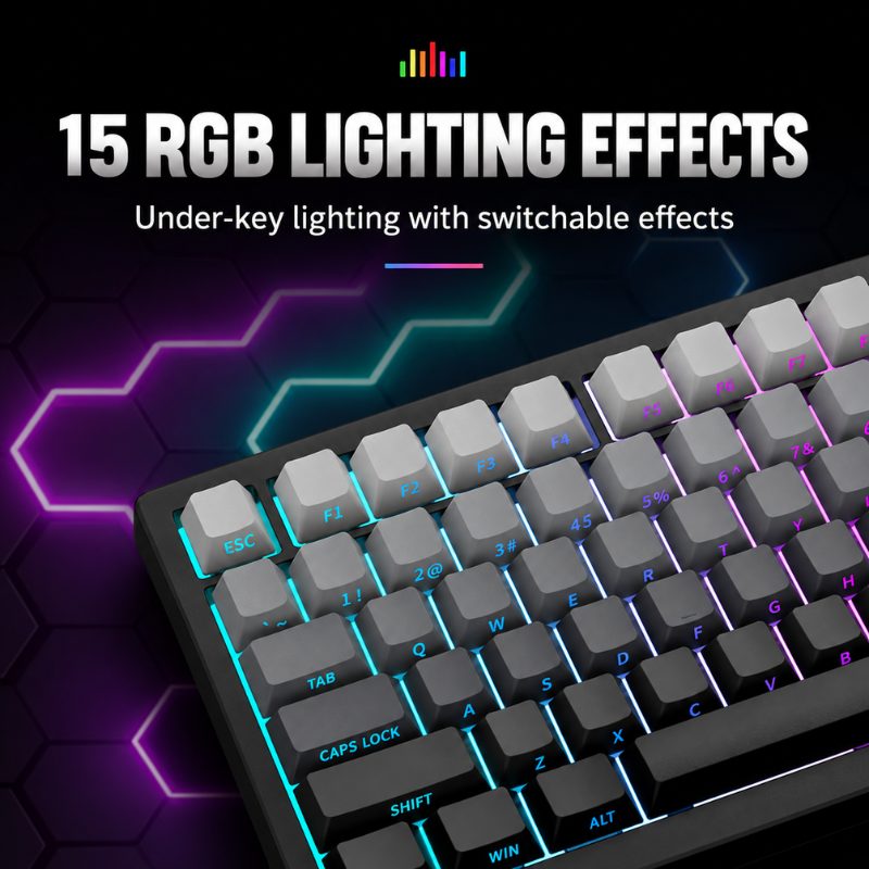 PulseGlow Tri-Mode Mechanical Keyboard