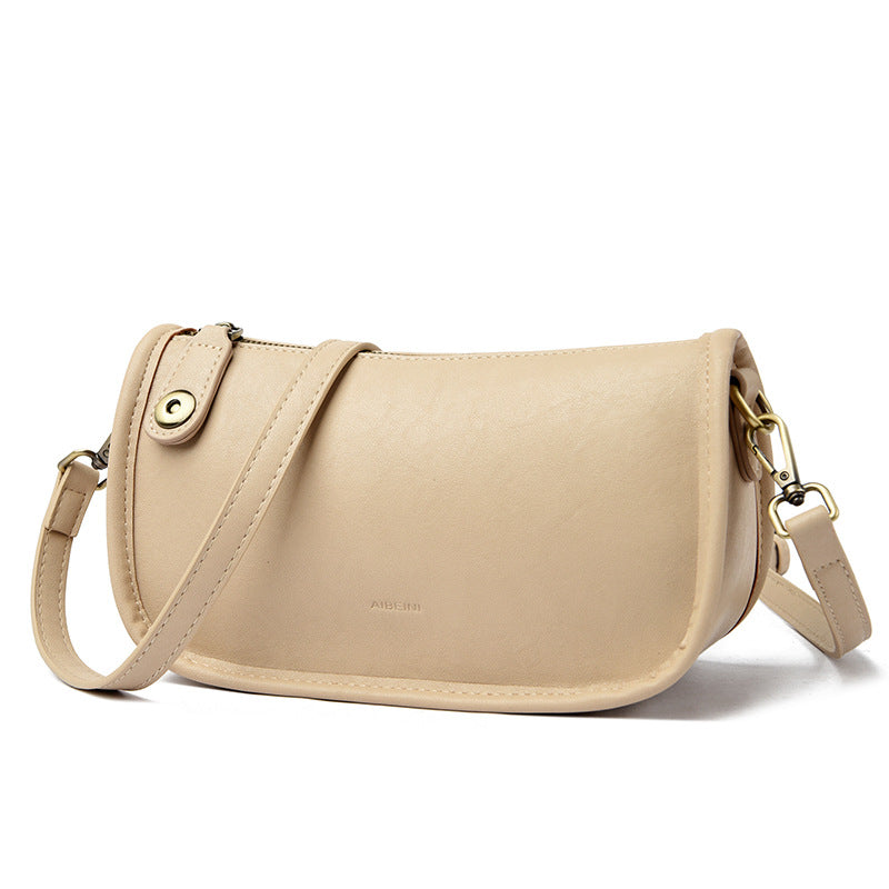 Retro Contrast Shoulder Bag