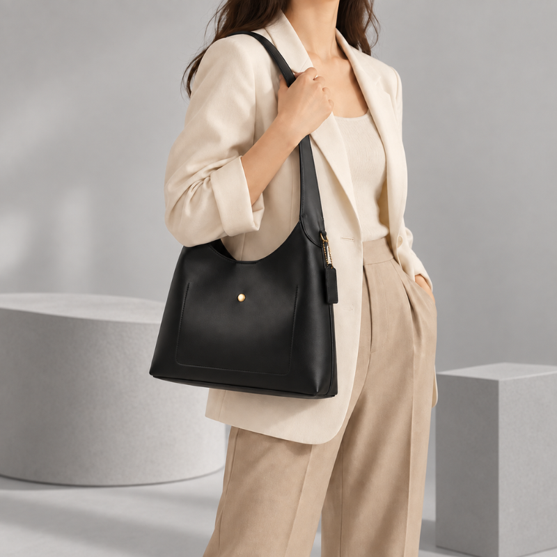 Smooth Curve Shoulder Bag