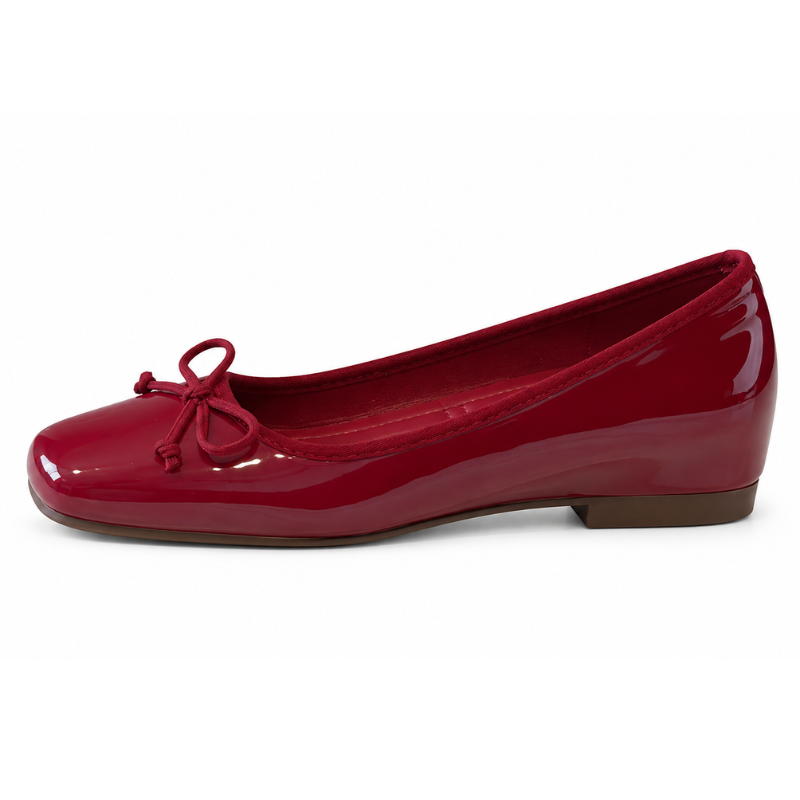 Velvet Rouge Bow Pumps