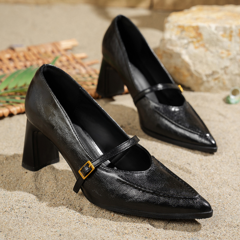 Celeste Avenue Sculpted Strap Heels