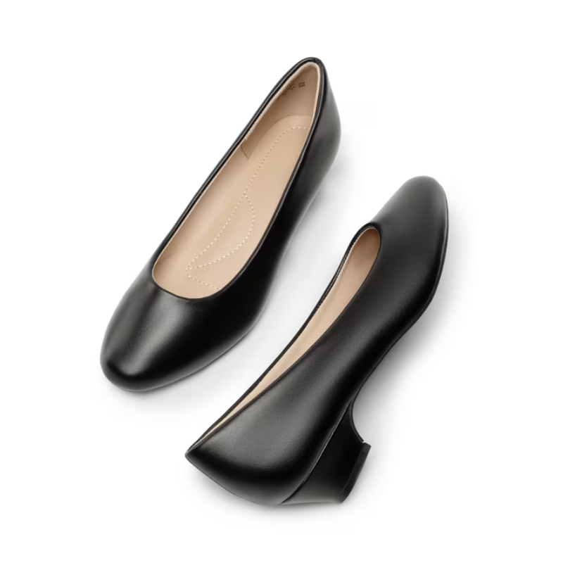 Elegant Square Toe Low Heel Pumps