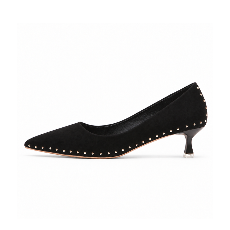 Edge Crystal Trim Pumps