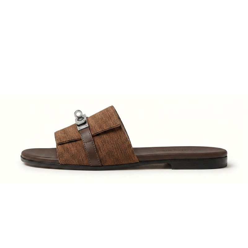 Clarette Buckle Slide Sandals