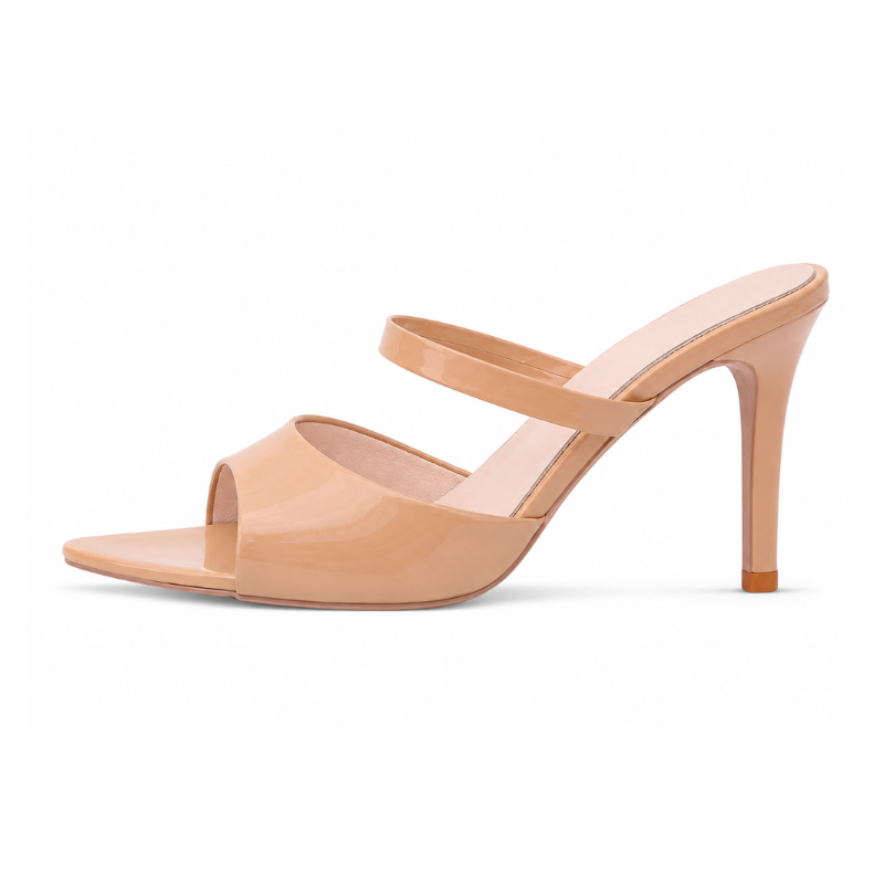 Obsidian Gloss Sculpted Heels