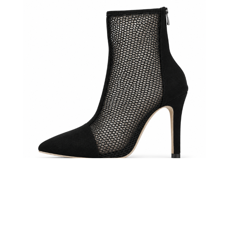 Noir Mesh Elevation Boots